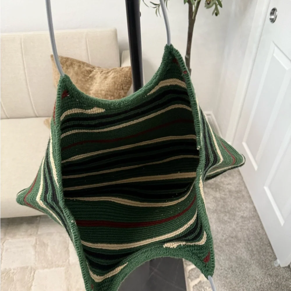 Marni Green Striped Tote Bag - Picture 3 of 3